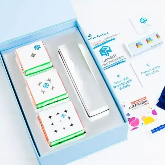 Dárková sada GAN Blue Box Bundle 4 (GAN 11M,GAN 251M Air & GAN 460M) Stickerless