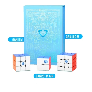 Dárková sada GAN Blue Box Bundle 4 (GAN 11M,GAN 251M Air & GAN 460M) Stickerless