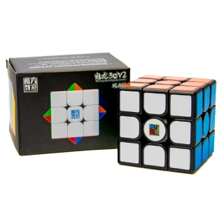Kostka 3x3x3 MoYu MFJS Meilong M V2 Magnetic černá